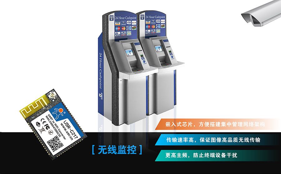 低功耗嵌入式串口转WIFI？：无线监控
