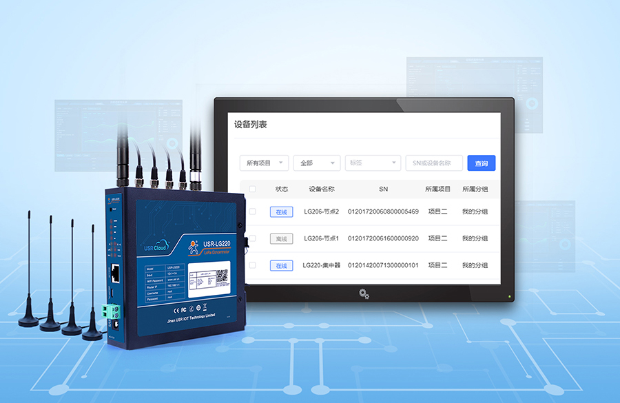 LoRa无线网关：lora节点在线状态