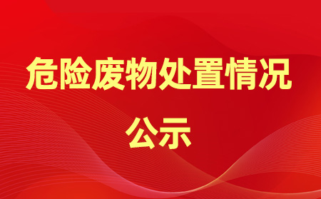 2023年危险废物产生、处置情况公示